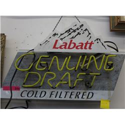 Labatt Genuine Draft Electric Neon Sign