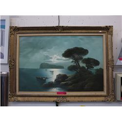 Signed original oil on canvas by "Casti"