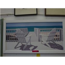 Framed beach print
