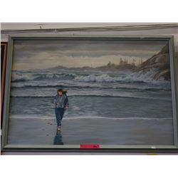 Signed original acrylic painting by "D.W. Laskey"