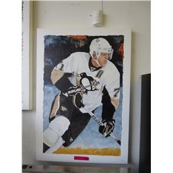 Glen Green hockey stretcher canvas print