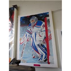 Glen Green hockey stretcher canvas print