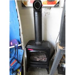 Electric woodstove shaped heater