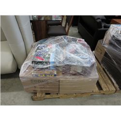 Short skid of wrapped household goods