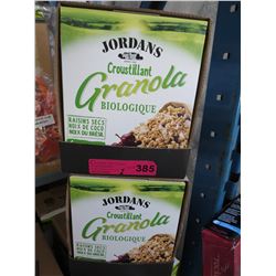 2 Cases of Jordan's Organic Granola