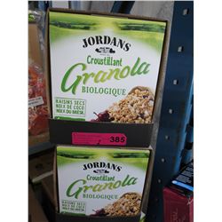 2 Cases of Jordan's Organic Granola