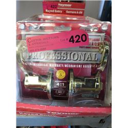 5 New keyed exterior door locks