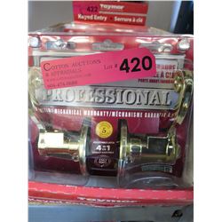 5 New keyed exterior door locks