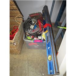 Tote of tools & wires