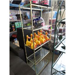 Brass & glass shelf