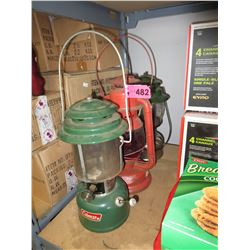 3 Coleman camping lights