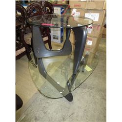 2 x Glass top coffee tables