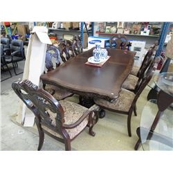 NEW - 11 pc  Large, Ornate Dining Table Set