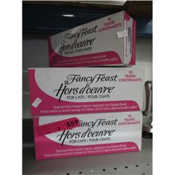 7 x Boxes of Fancy Feast salmon cat food