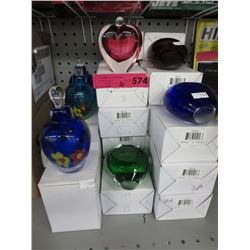 New glass perfume bottles