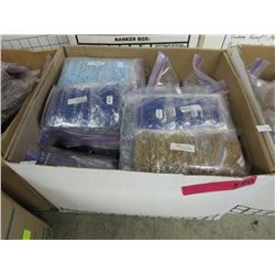 Box of new bead strands - many glass - 25 lbs