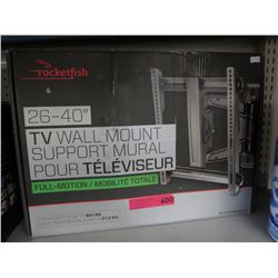 TV wall mount, full motion: 26-40" TV