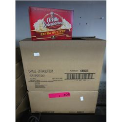 2 Cases of Orville Redenbacher's microwave popcorn