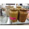 Image 1 : 3 Glazed and 1 unglazed containers