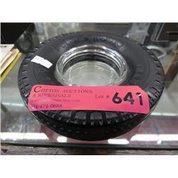 Firestone advertising ashtray shaped like a tire