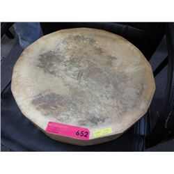 Hand made moose hide drum