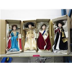 4 Collectible Franklin "Heirloom" Dolls