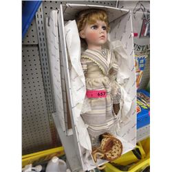 2 Porcelain  "Heirloom" collector dolls
