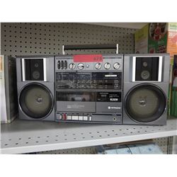 Hitachi portable stereo with cassette deck