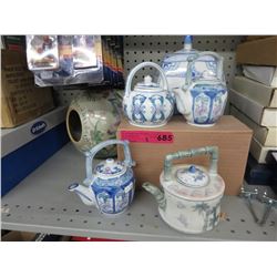 7 Glazed porcelain items
