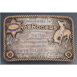 Roy Rogers' Bohlin Presentation Buckle, Los Angeles County Deputy Sheriff