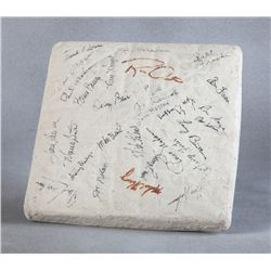 Roy Rogers' Cincinnati Reds Autographed Second Base