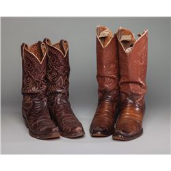 Two Pair Cowboy Boots from the Roy Rogers and Dale Evans Museum