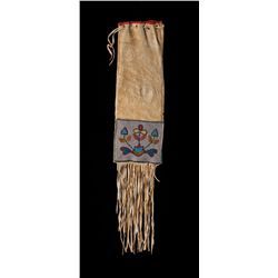 Northern Plains Beaded and Fringed Tobacco Bag