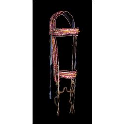 Osage Ribbon Work Headstall