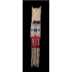 Sioux Beaded and Quilled Tobacco Bag