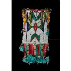 Sioux Beaded and Quilled Mirror Bag