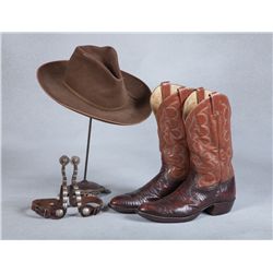 Harry Carey, Jr. Spurs, Hat & Boots