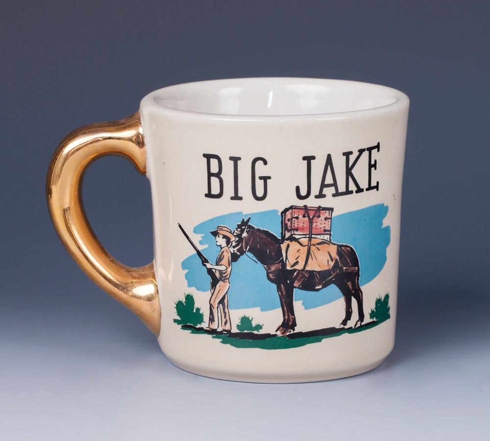 John Wayne "Big Jake" Coffee Mug Presented to Harry Carey, Jr.