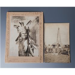 Scarce Autograhed Geronimo Photo by E.W. Logston, Lawton, OK