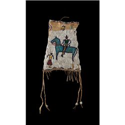 Pictorial Beaded Medicine Pouch