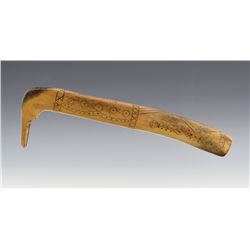 Plains Elk Antler Hide Scraper