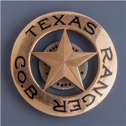 Gold Texas Ranger Badge