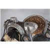 Image 16 : N. Porter Silver and Gold Parade Saddle and Matching Spurs
