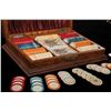 Image 1 : Boxed Set of 238 Antique Poker Chips