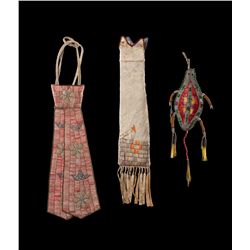 Lot of 3 Northern Plains Quilled Items