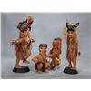 Image 1 : Four Patty Fawn Northwest Coast Carved Figures