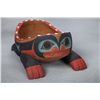Image 3 : 2 Chief Lelooska Carvings, Raven Mask and Frog Bowl