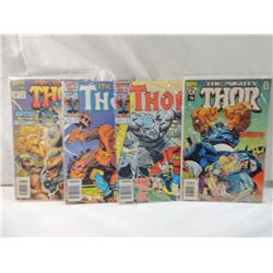 LOT 4 MARVEL THE MIGHTY THOR COMICS