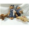 Image 1 : LOT 4 COTTAGE COLLECTIBLES BEARS & DOG