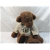 Image 1 : LARGE COTTAGE COLLECTIBLES BEAR WITH HUG ME SWEATE